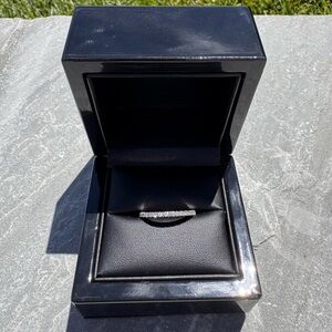Kay Jewelers 14k Diamond Pavé Band in White and Silver Tones